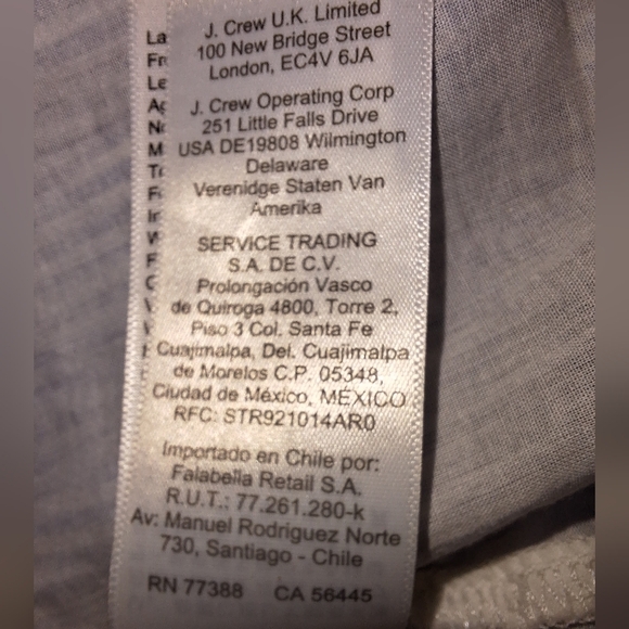 A Re-Imagined by J.Crew blue and white striped Midi dress with a tie strap. - Picture 3 of 8